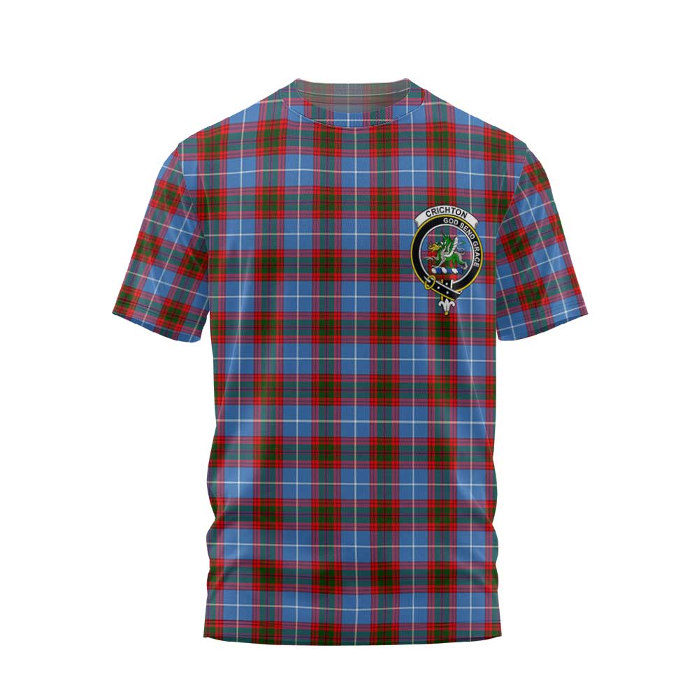 Clan Crichton Tartan Men T Shirt Crest And Plaid Basic Style