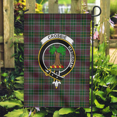 Clan Crosbie Tartan Garden Flag Crest And Plaid Basic Style
