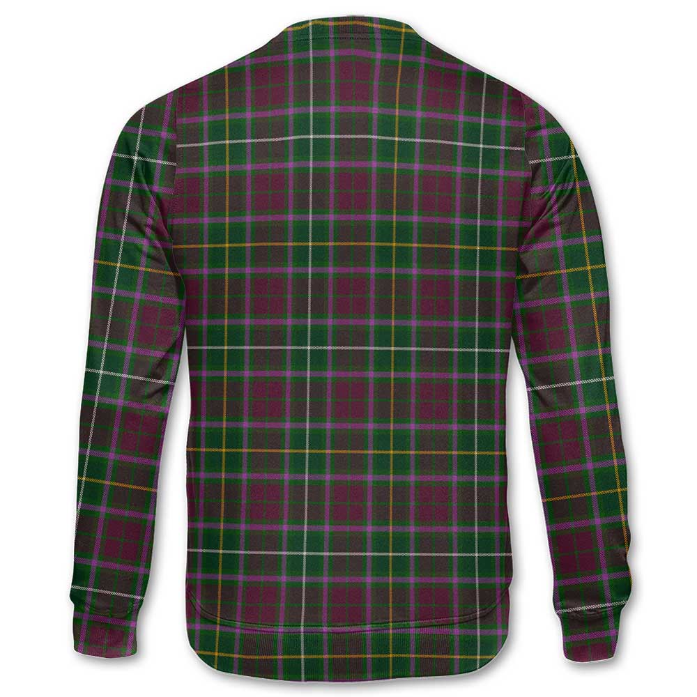 Clan Crosbie Tartan Men Sweatshirt Crest And Plaid Basic Style