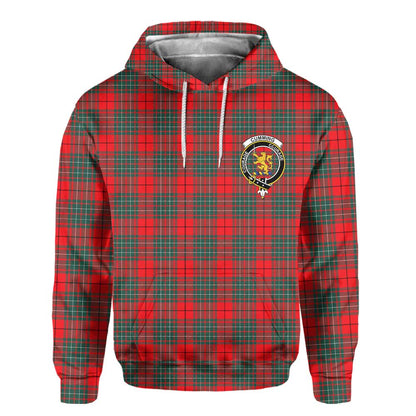 Clan Cumming Tartan Women Hoodie Crest And Plaid Basic Style