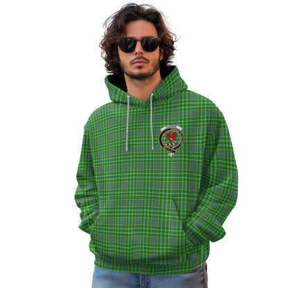 Clan Currie Tartan Men Hoodie Crest And Plaid Basic Style