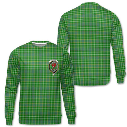 Clan Currie Tartan Women Sweatshirt Crest And Plaid Basic Style