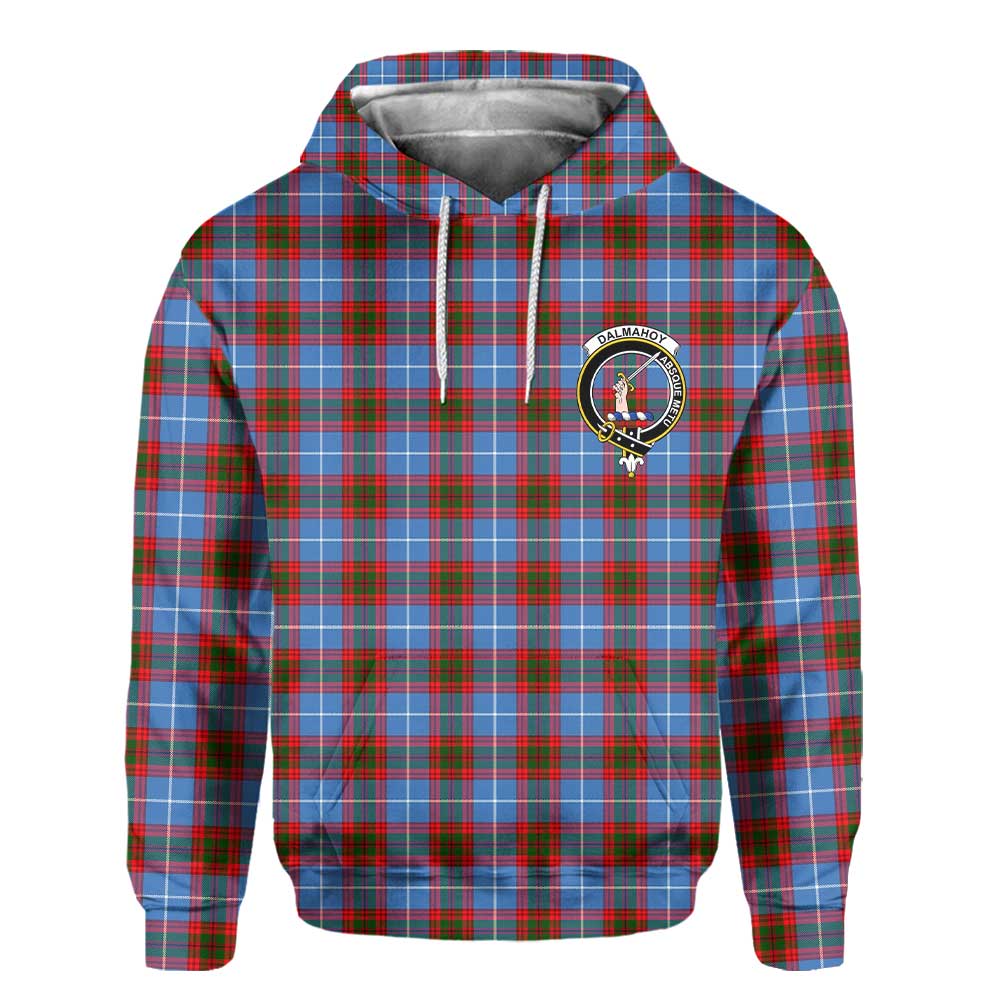 Clan Dalmahoy Tartan Men Hoodie Crest And Plaid Basic Style