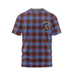 Clan Dalmahoy Tartan Men T Shirt Crest And Plaid Basic Style