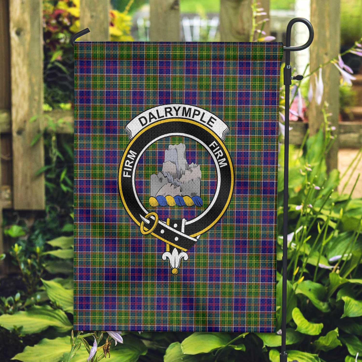 Clan Dalrymple Tartan Garden Flag Crest And Plaid Basic Style