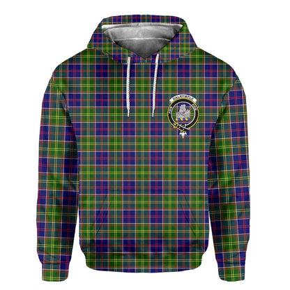 Clan Dalrymple Tartan Women Hoodie Crest And Plaid Basic Style