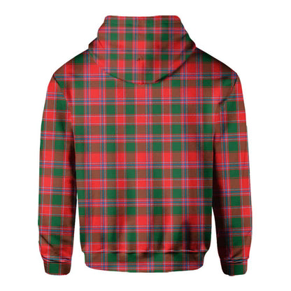 Clan Dalziel Tartan Men Hoodie Crest And Plaid Basic Style