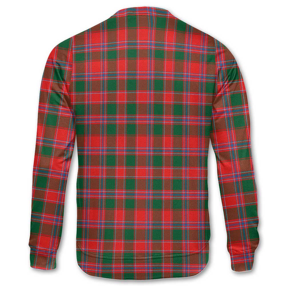 Clan Dalziel Tartan Men Sweatshirt Crest And Plaid Basic Style