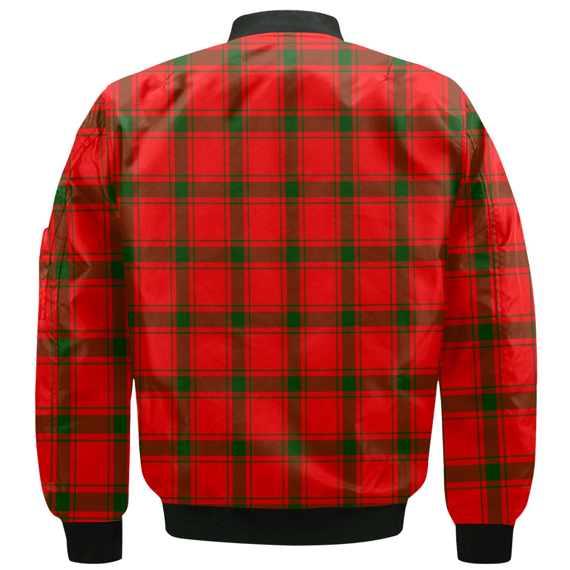 Clan Darroch Tartan Men Bomber Jacket Crest And Plaid Basic Style