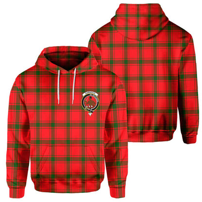 Clan Darroch Tartan Men Hoodie Crest And Plaid Basic Style