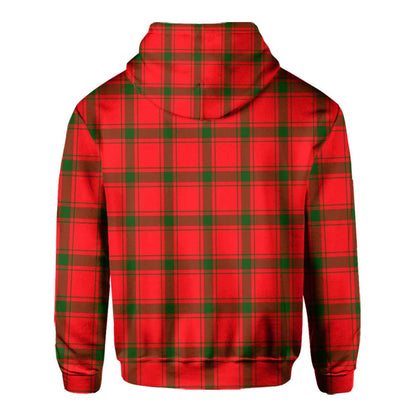 Clan Darroch Tartan Men Hoodie Crest And Plaid Basic Style