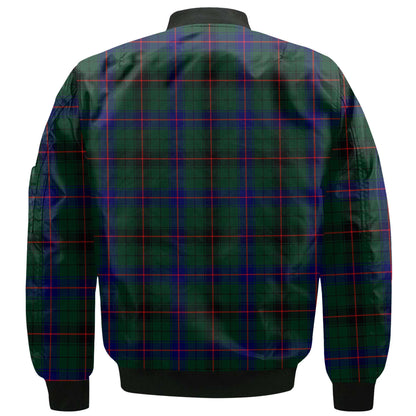 Clan Davidson Tartan Men Bomber Jacket Crest And Plaid Basic Style