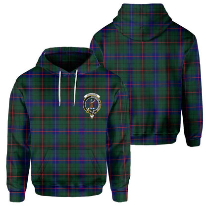 Clan Davidson Tartan Men Hoodie Crest And Plaid Basic Style