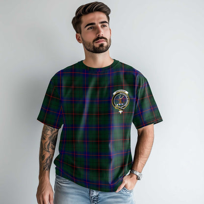 Clan Davidson Tartan Men T Shirt Crest And Plaid Basic Style