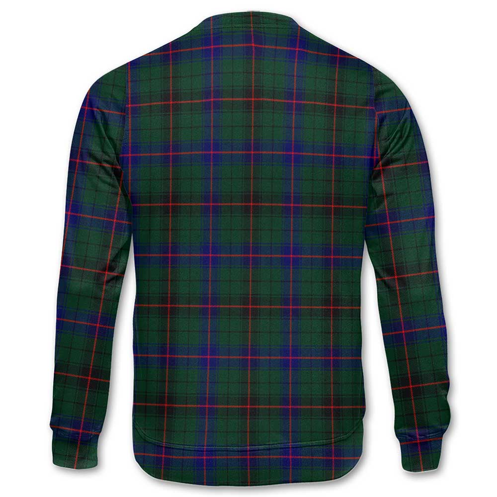 Clan Davidson Tartan Women Sweatshirt Crest And Plaid Basic Style