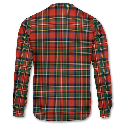 Clan Dennistoun Tartan Men Sweatshirt Crest And Plaid Basic Style