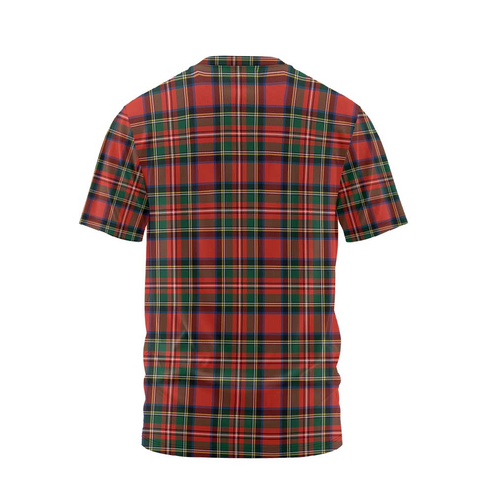 Clan Dennistoun Tartan Men T Shirt Crest And Plaid Basic Style