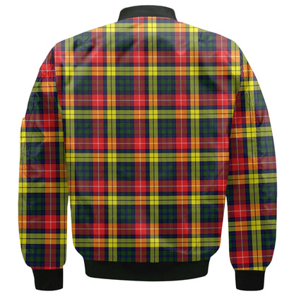 Clan Dewar Tartan Men Bomber Jacket Crest And Plaid Basic Style