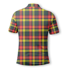 Clan Dewar Tartan Men Polo Shirt Crest And Plaid Basic Style