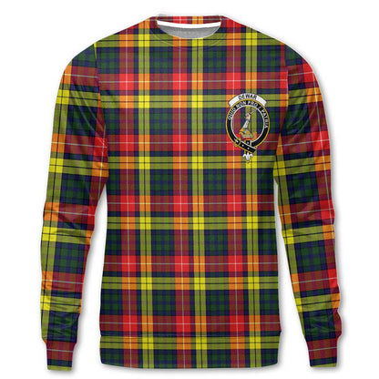 Clan Dewar Tartan Men Sweatshirt Crest And Plaid Basic Style