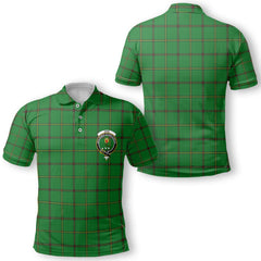 Clan Don Tartan Golf Men Polo Shirt Crest And Plaid Basic Style