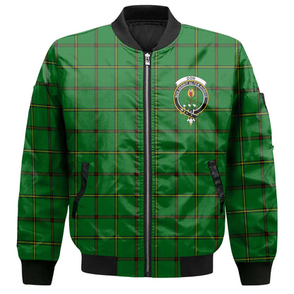 Clan Don Tartan Men Bomber Jacket Crest And Plaid Basic Style