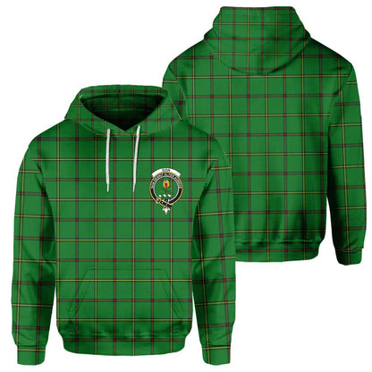 Clan Don Tartan Men Hoodie Crest And Plaid Basic Style