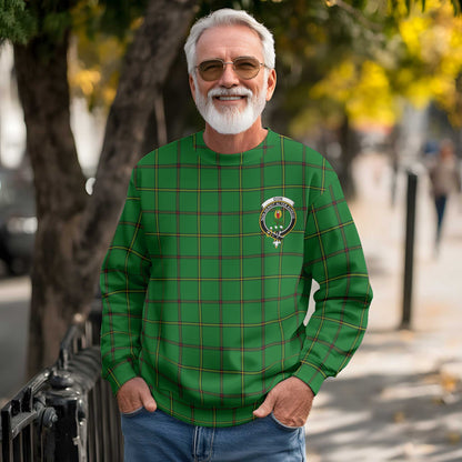 Clan Don Tartan Men Sweatshirt Crest And Plaid Basic Style