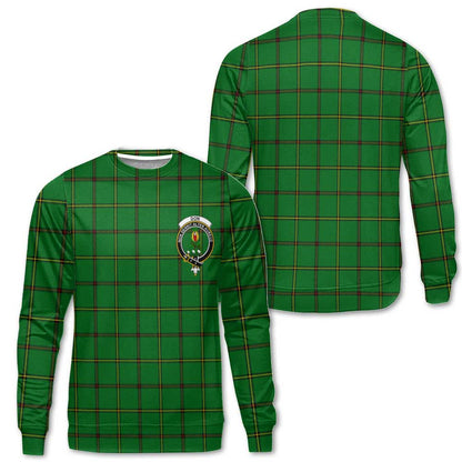 Clan Don Tartan Men Sweatshirt Crest And Plaid Basic Style