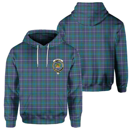 Clan Douglas Tartan Men Hoodie Crest And Plaid Basic Style