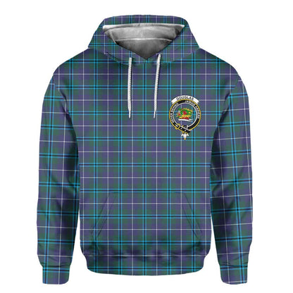 Clan Douglas Tartan Men Hoodie Crest And Plaid Basic Style