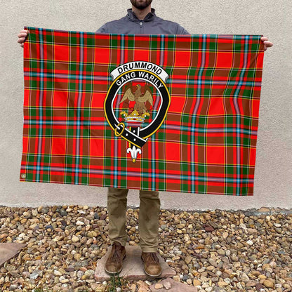 Clan Drummond Tartan Flag 1 Crest And Plaid Basic Style Tartan House Flag Crest And Plaid Basic Style