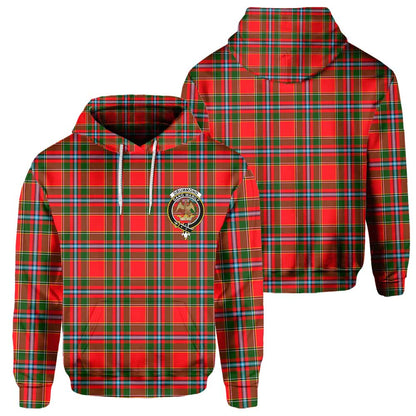 Clan Drummond Tartan Men Hoodie Crest And Plaid Basic Style