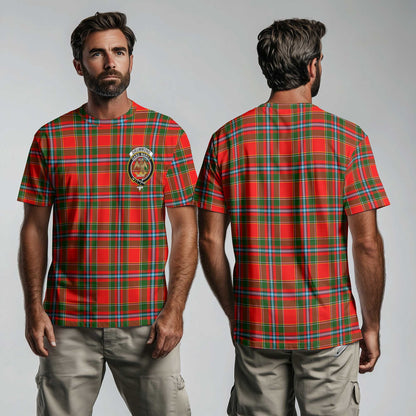 Clan Drummond Tartan Men T Shirt Crest And Plaid Basic Style