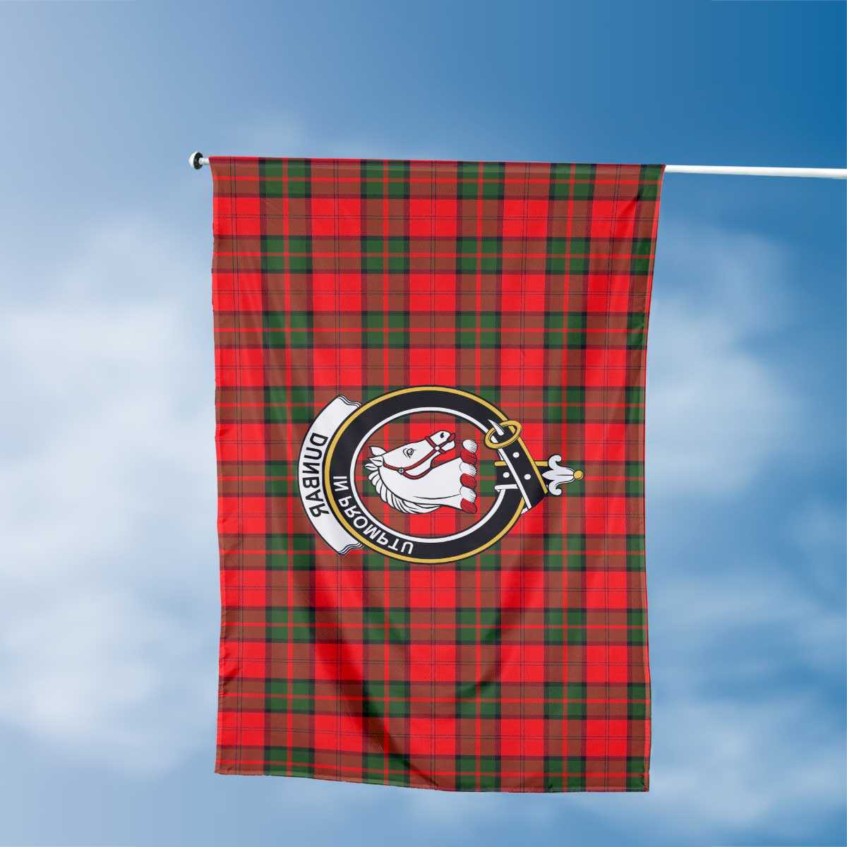 Clan Dunbar Tartan Flag 1 Crest And Plaid Basic Style Tartan House Flag Crest And Plaid Basic Style