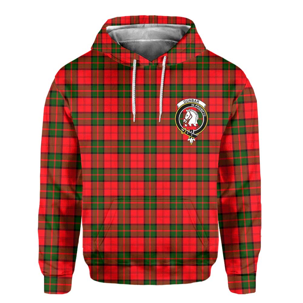 Clan Dunbar Tartan Men Hoodie Crest And Plaid Basic Style