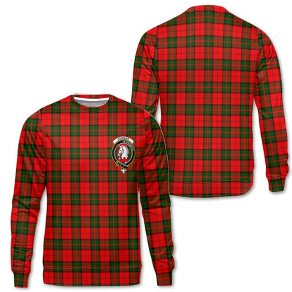 Clan Dunbar Tartan Women Sweatshirt Crest And Plaid Basic Style