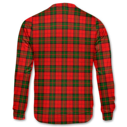 Clan Dunbar Tartan Women Sweatshirt Crest And Plaid Basic Style