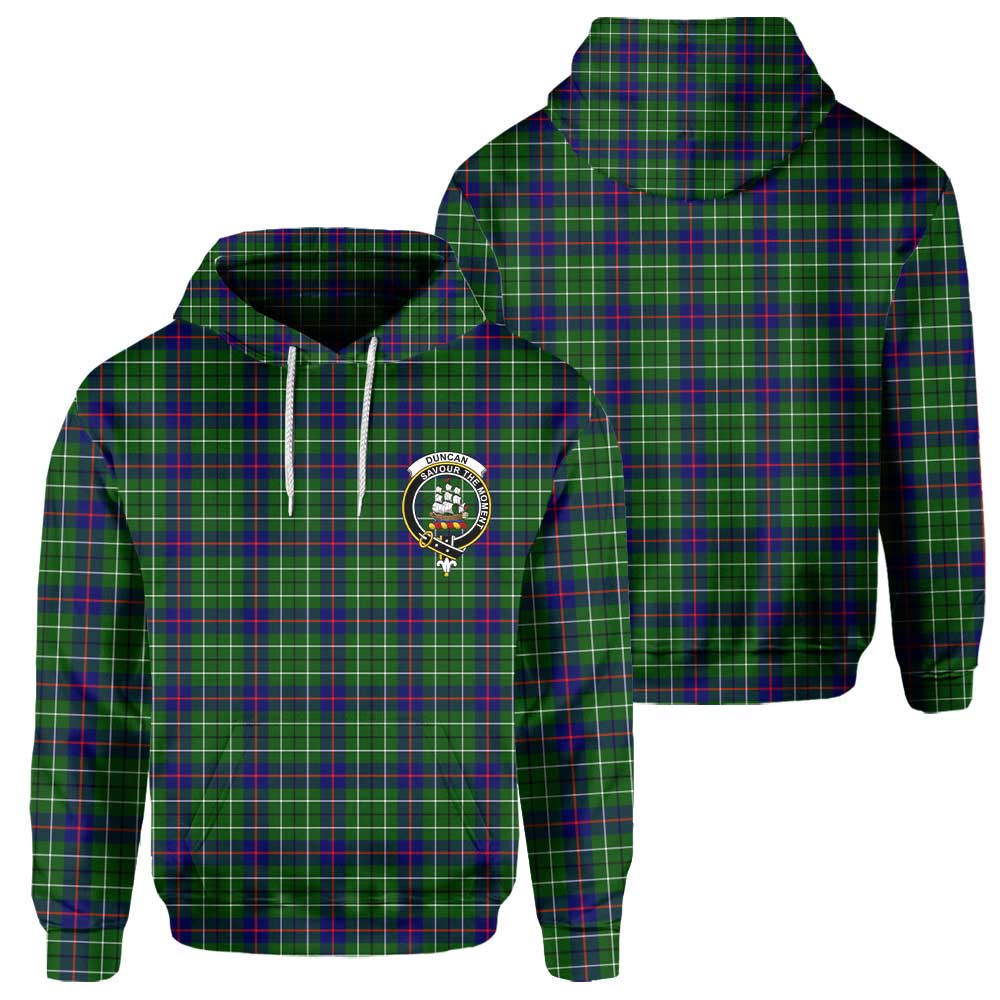 Clan Duncan Tartan Men Hoodie Crest And Plaid Basic Style