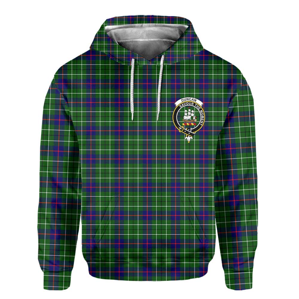 Clan Duncan Tartan Men Hoodie Crest And Plaid Basic Style