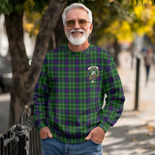 Clan Duncan Tartan Men Sweatshirt Crest And Plaid Basic Style