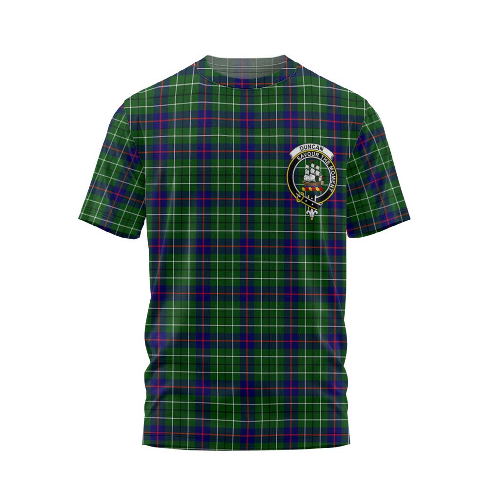 Clan Duncan Tartan Men T Shirt Crest And Plaid Basic Style