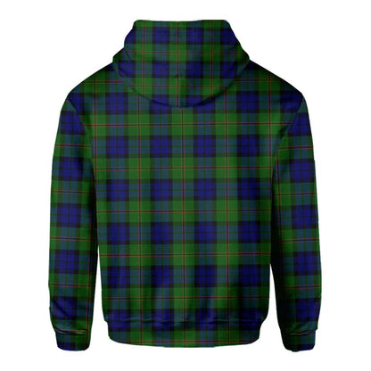 Clan Dundas Tartan Men Hoodie Crest And Plaid Basic Style