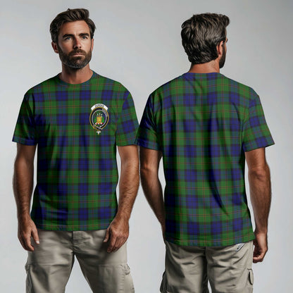 Clan Dundas Tartan Men T Shirt Crest And Plaid Basic Style