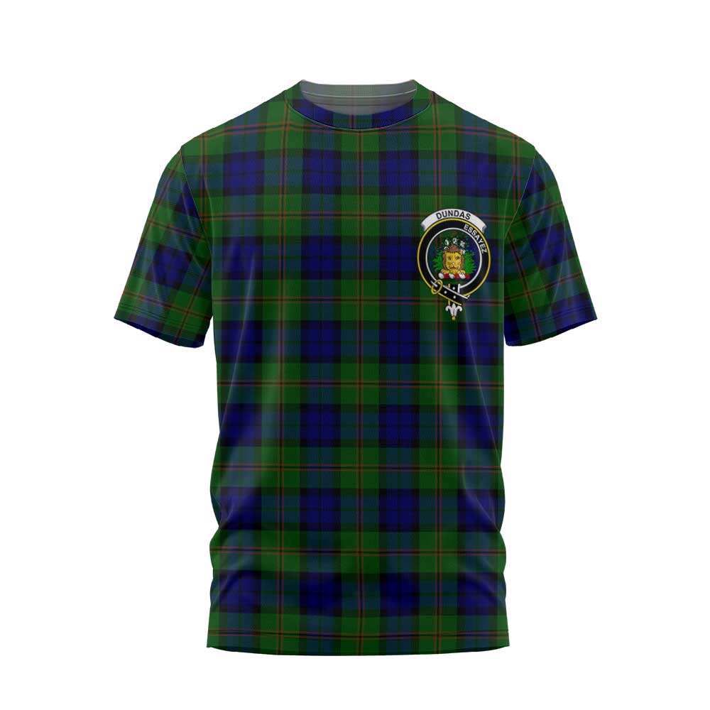 Clan Dundas Tartan Men T Shirt Crest And Plaid Basic Style