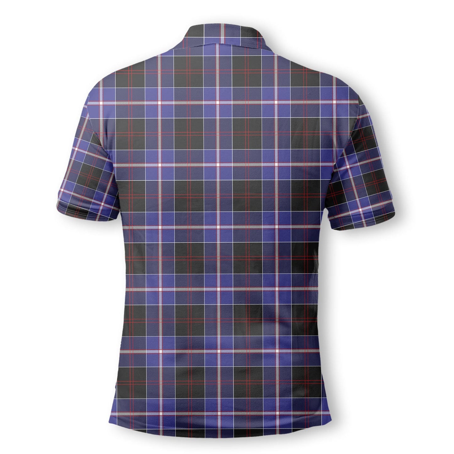 Clan Dunlop Tartan Golf Men Polo Shirt Crest And Plaid Basic Style