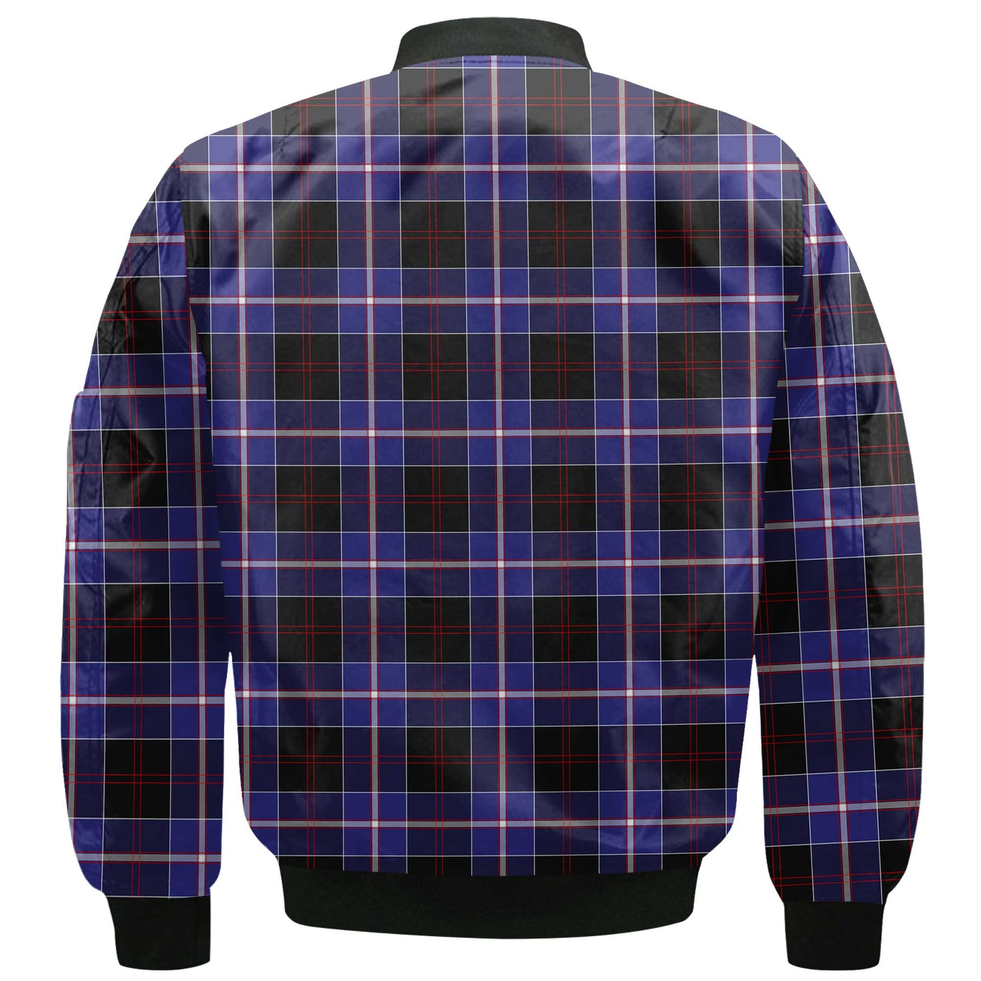 Clan Dunlop Tartan Men Bomber Jacket Crest And Plaid Basic Style