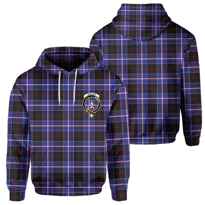 Clan Dunlop Tartan Men Hoodie Crest And Plaid Basic Style