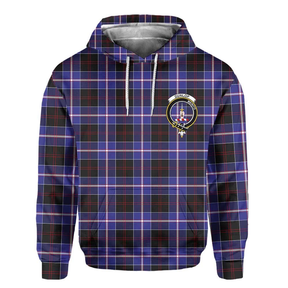 Clan Dunlop Tartan Men Hoodie Crest And Plaid Basic Style