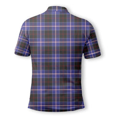 Clan Dunlop Tartan Men Polo Shirt Crest And Plaid Basic Style